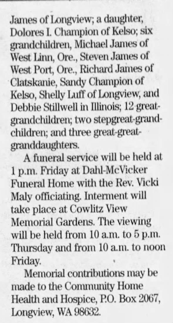 Obituary for Richard James